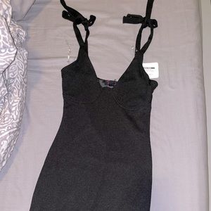 Black mini dress
